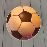 Nástenná detská lampa Futbal, s vypínačom a zástrčkou, kód svietidla 10000382_Svetlá.sk.