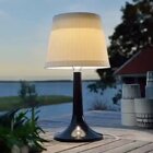 Solárne lampy a svetlá-Čierna solárna stolná LED lampa Assisi Sitra.