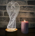 3D iluzionistická lampa-Beling 3D lampa, Anjel. 3D iluzionistická lampa-Beling 3D lampa, Anjel. Svietidlá-lampy.