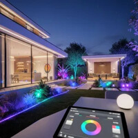 Smart Home inteligentné LED osvetlenie záhrady-Svietidlá-lampy.