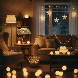 Dekoratívne osvetlenia interiéru a exteriéru.