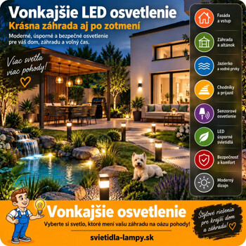 Vyhľadávací portál LED svietidiel a svetla - Vonkajšie exteriérové osvetlenie_Svietidlá-lampy.
