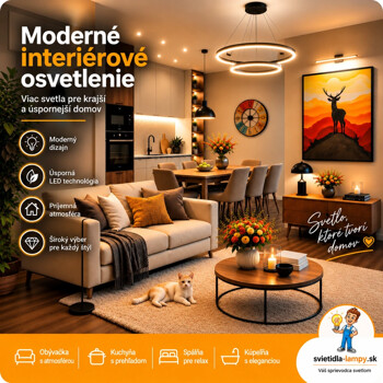 Moderné, vnútorné, interiérové osvetlenie_Svietidlá-lampy.