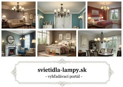 Lustre klasické, moderné, krištáľové, LED, drevené, vintage, rustikálne, Tiffany.