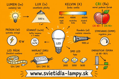 Fyzikálne veličiny osvetlenia a svetla Fyzikálne veličiny svetla a osvetlenia – lumen, lux, kelvin, CRI, LED pásiky a energetická úspora